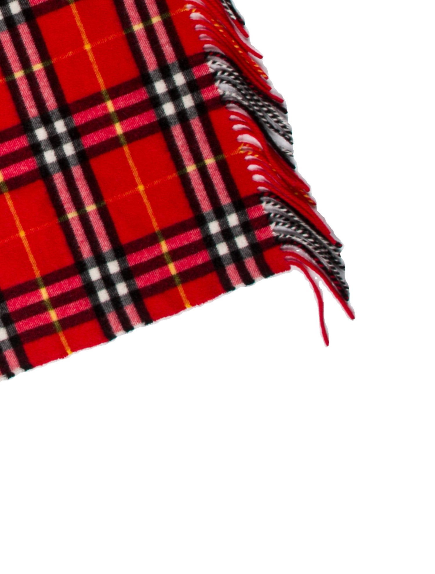 Burberry Cashmere Nova Check Pattern Scarf